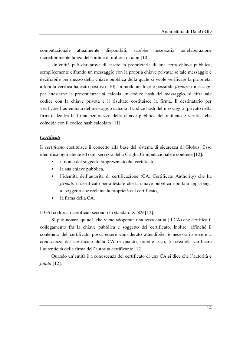 Anteprima della tesi: Simulazione di griglie computazionali: applicazione al progetto DataGRID, Pagina 14