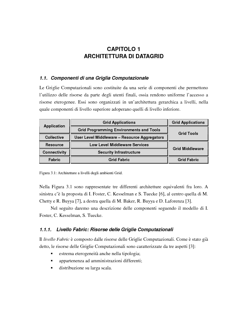 Anteprima della tesi: Simulazione di griglie computazionali: applicazione al progetto DataGRID, Pagina 8