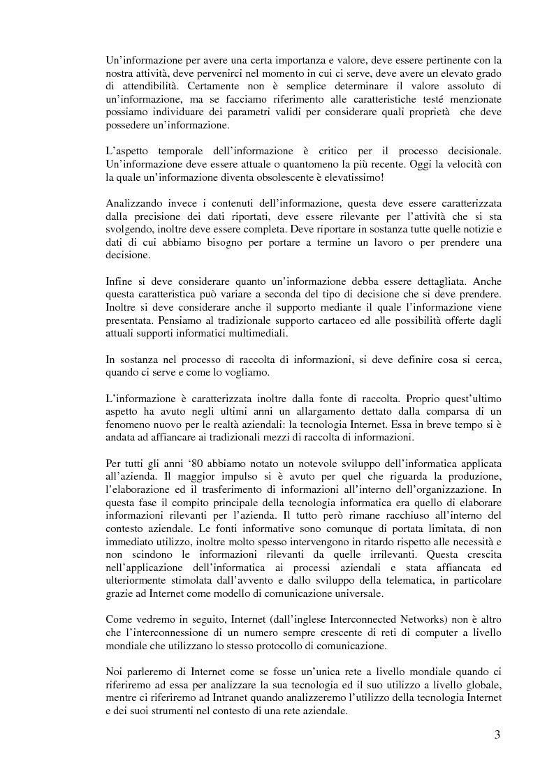 Anteprima della tesi: L'implementazione di Internet nell'azienda, Pagina 2