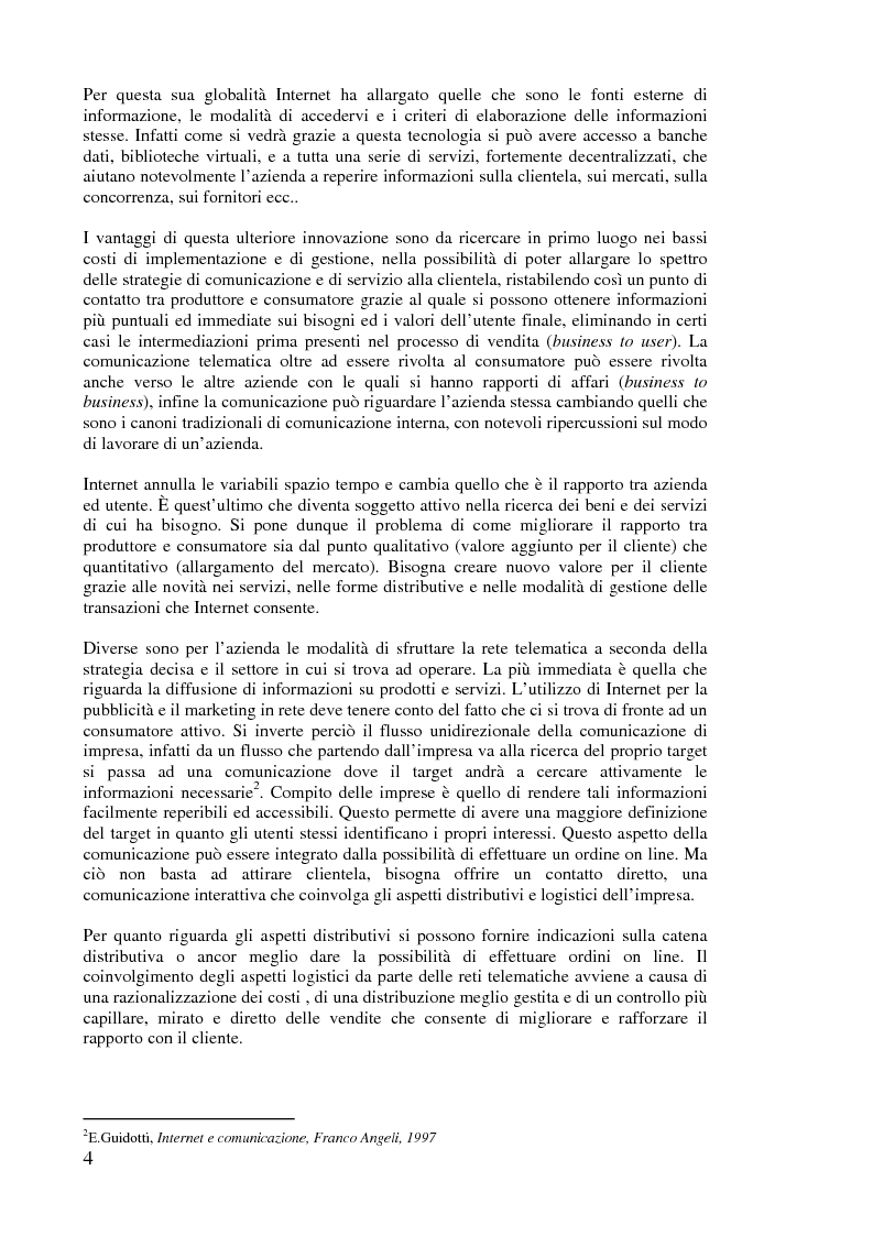 Anteprima della tesi: L'implementazione di Internet nell'azienda, Pagina 3
