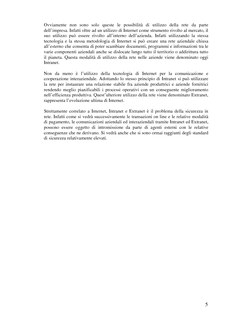 Anteprima della tesi: L'implementazione di Internet nell'azienda, Pagina 4