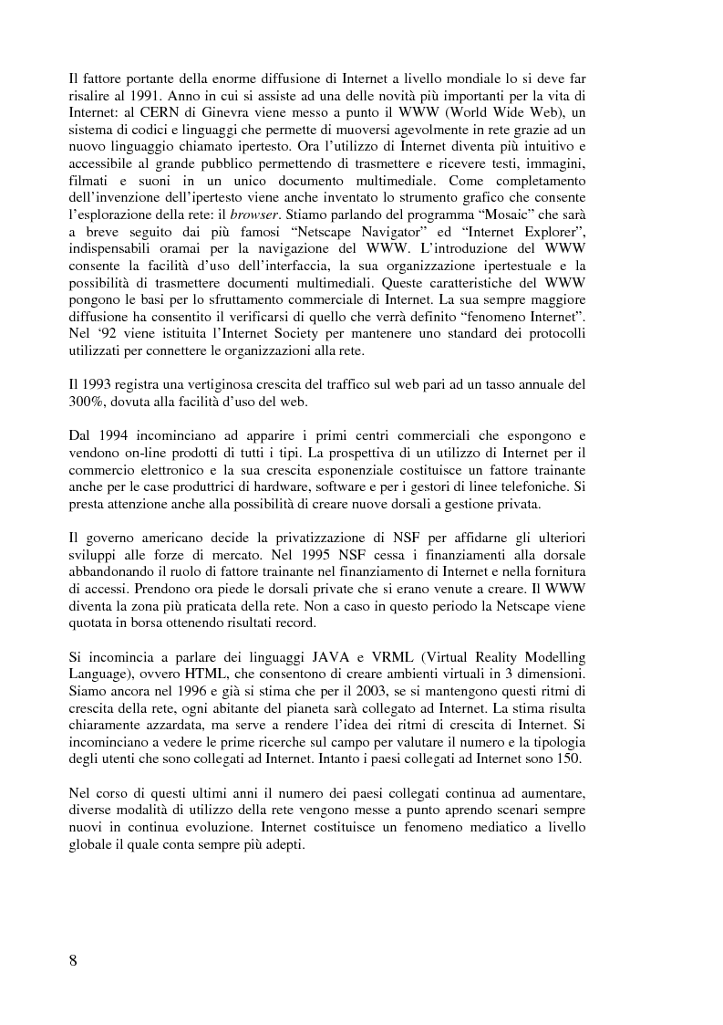 Anteprima della tesi: L'implementazione di Internet nell'azienda, Pagina 7