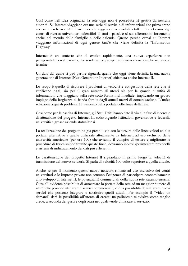 Anteprima della tesi: L'implementazione di Internet nell'azienda, Pagina 8