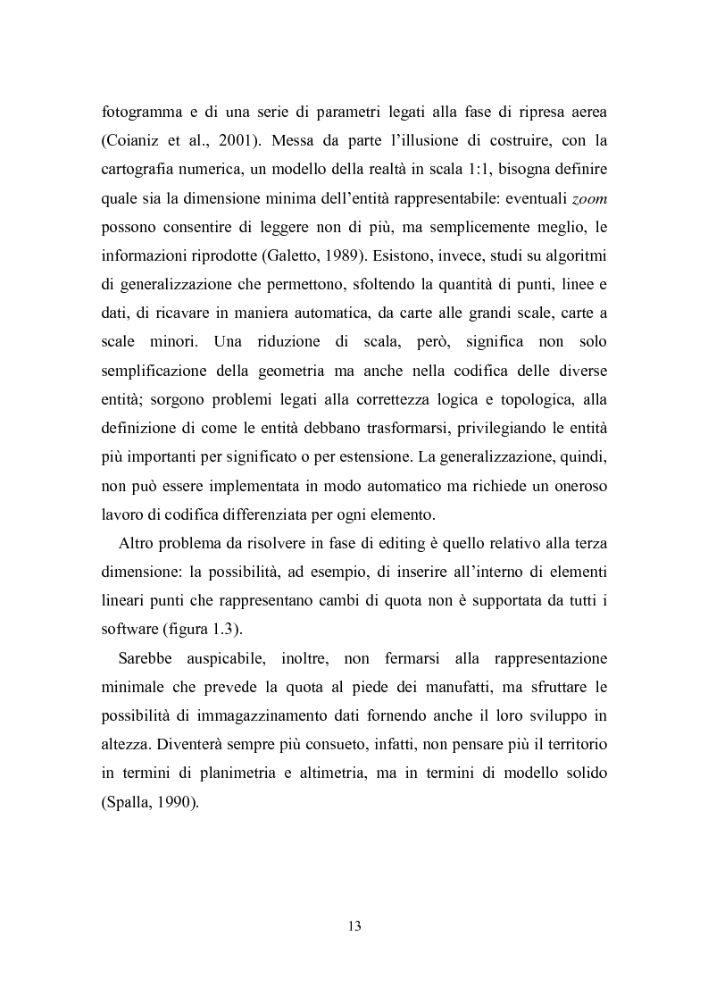 Anteprima della tesi: Utilizzazione della cartografia numerica per la formazione di Sistemi Informativi Territoriali, Pagina 9