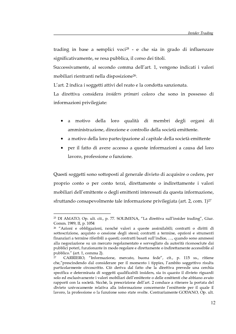 Anteprima della tesi: L'insider trading, Pagina 12