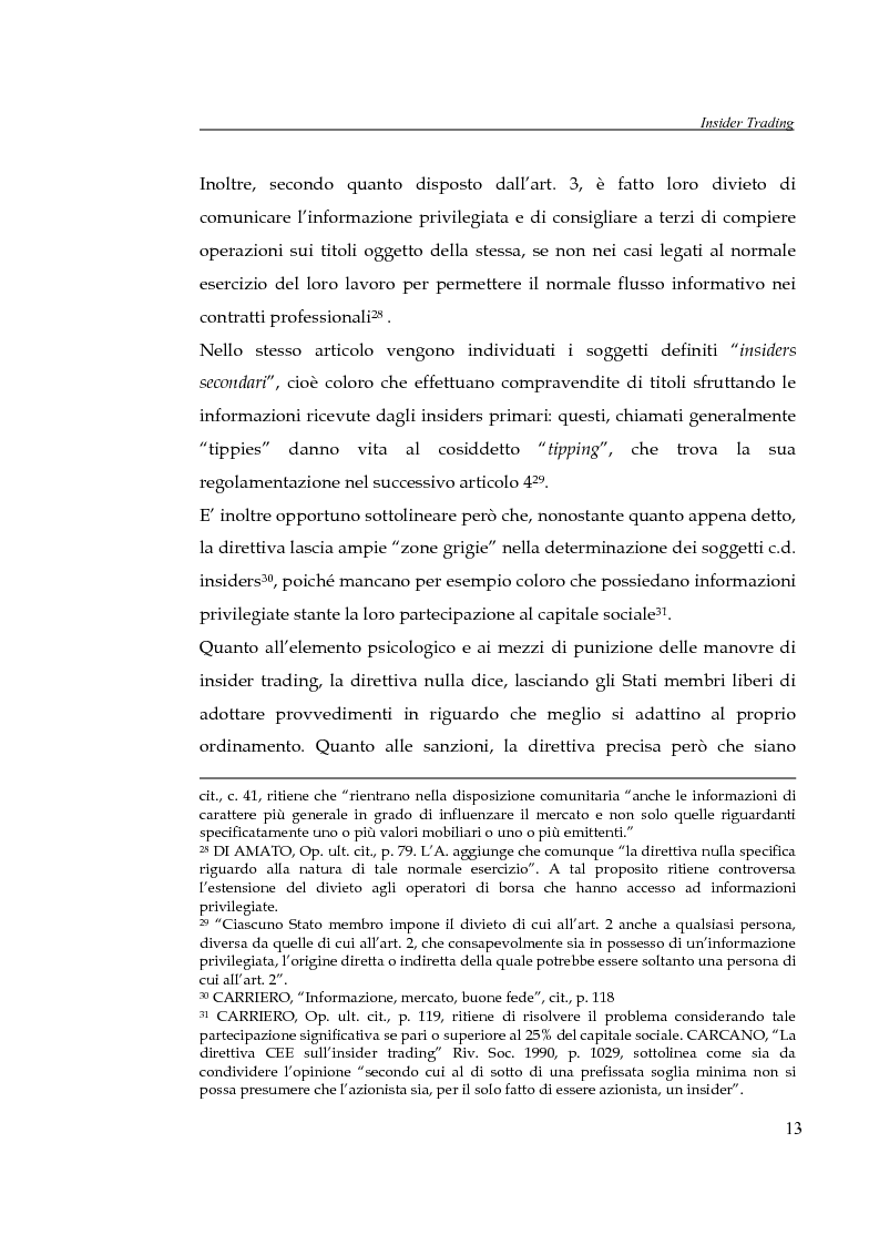 Anteprima della tesi: L'insider trading, Pagina 13