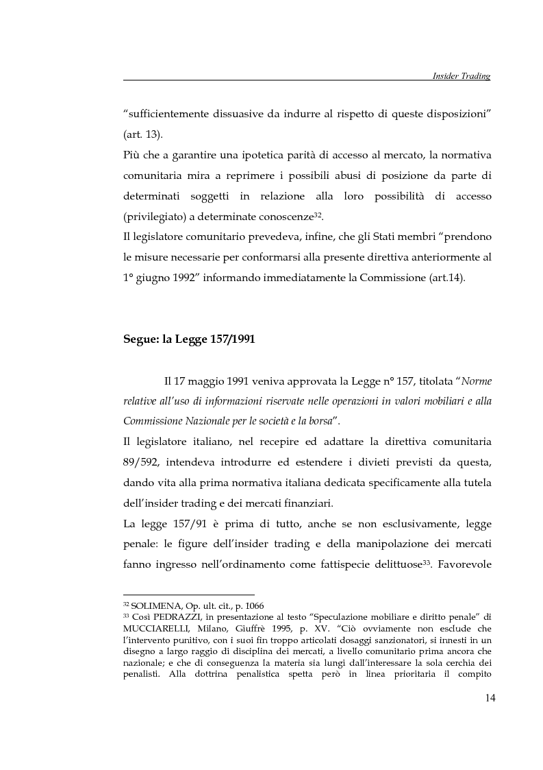 Anteprima della tesi: L'insider trading, Pagina 14