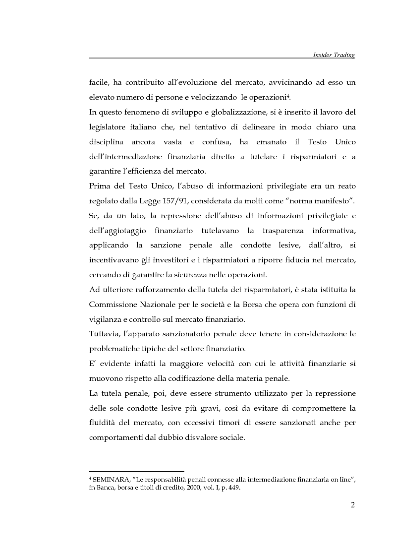 Anteprima della tesi: L'insider trading, Pagina 2