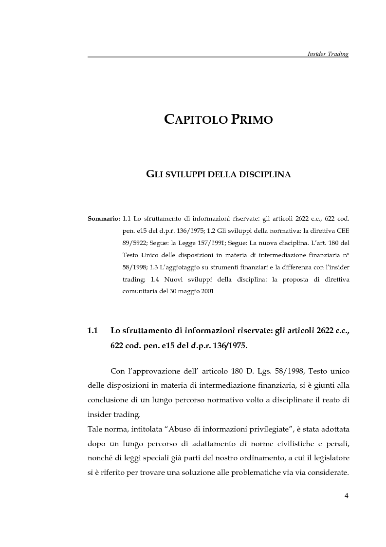 Anteprima della tesi: L'insider trading, Pagina 4