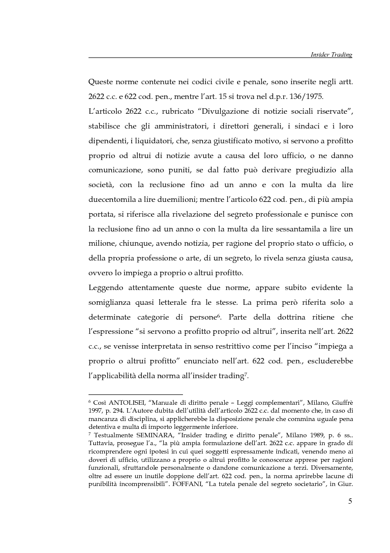 Anteprima della tesi: L'insider trading, Pagina 5