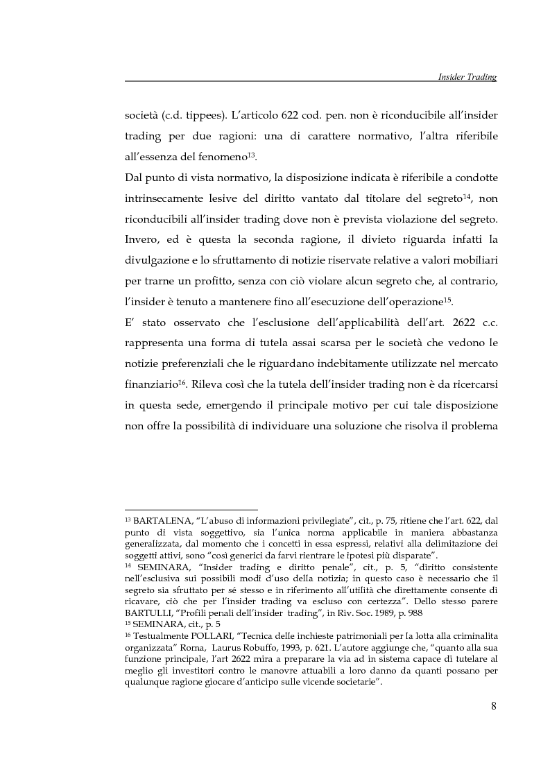 Anteprima della tesi: L'insider trading, Pagina 8