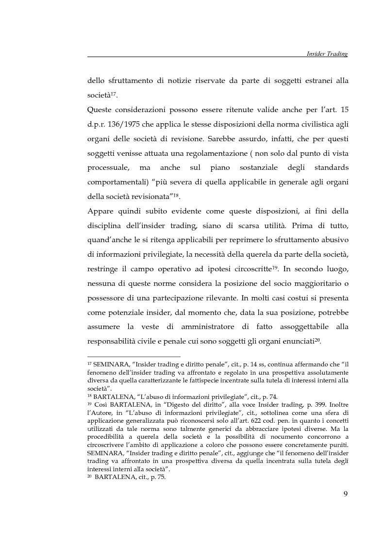 Anteprima della tesi: L'insider trading, Pagina 9
