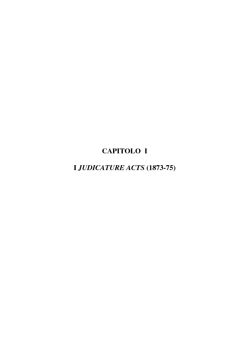 Anteprima della tesi: La riforma dell'ordinamento giudiziario nell'Inghilterra di fine '800, Pagina 1