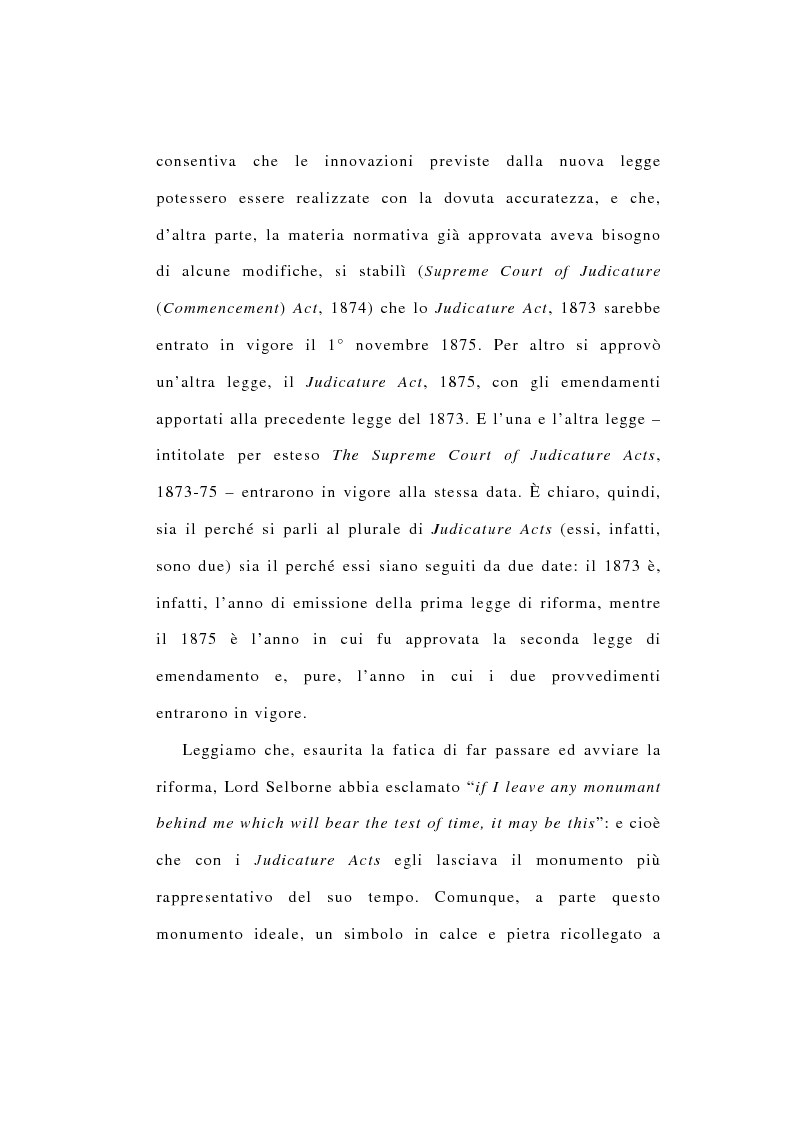 Anteprima della tesi: La riforma dell'ordinamento giudiziario nell'Inghilterra di fine '800, Pagina 3
