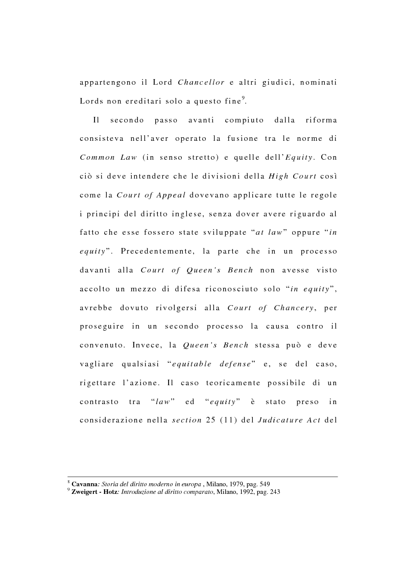 Anteprima della tesi: La riforma dell'ordinamento giudiziario nell'Inghilterra di fine '800, Pagina 7