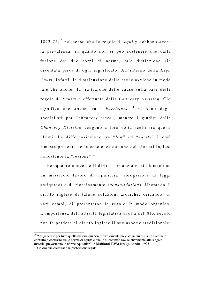 Anteprima della tesi: La riforma dell'ordinamento giudiziario nell'Inghilterra di fine '800, Pagina 8
