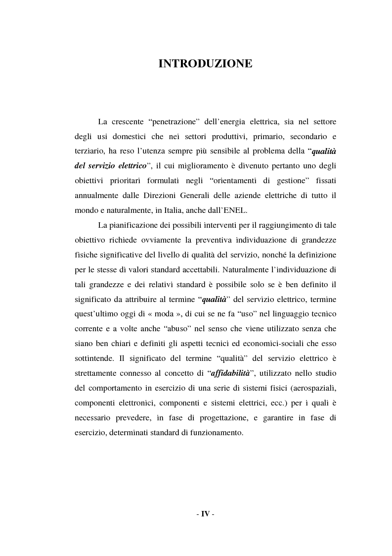 Anteprima della tesi: Sulla qualità del servizio elettrico alle utenze, Pagina 2