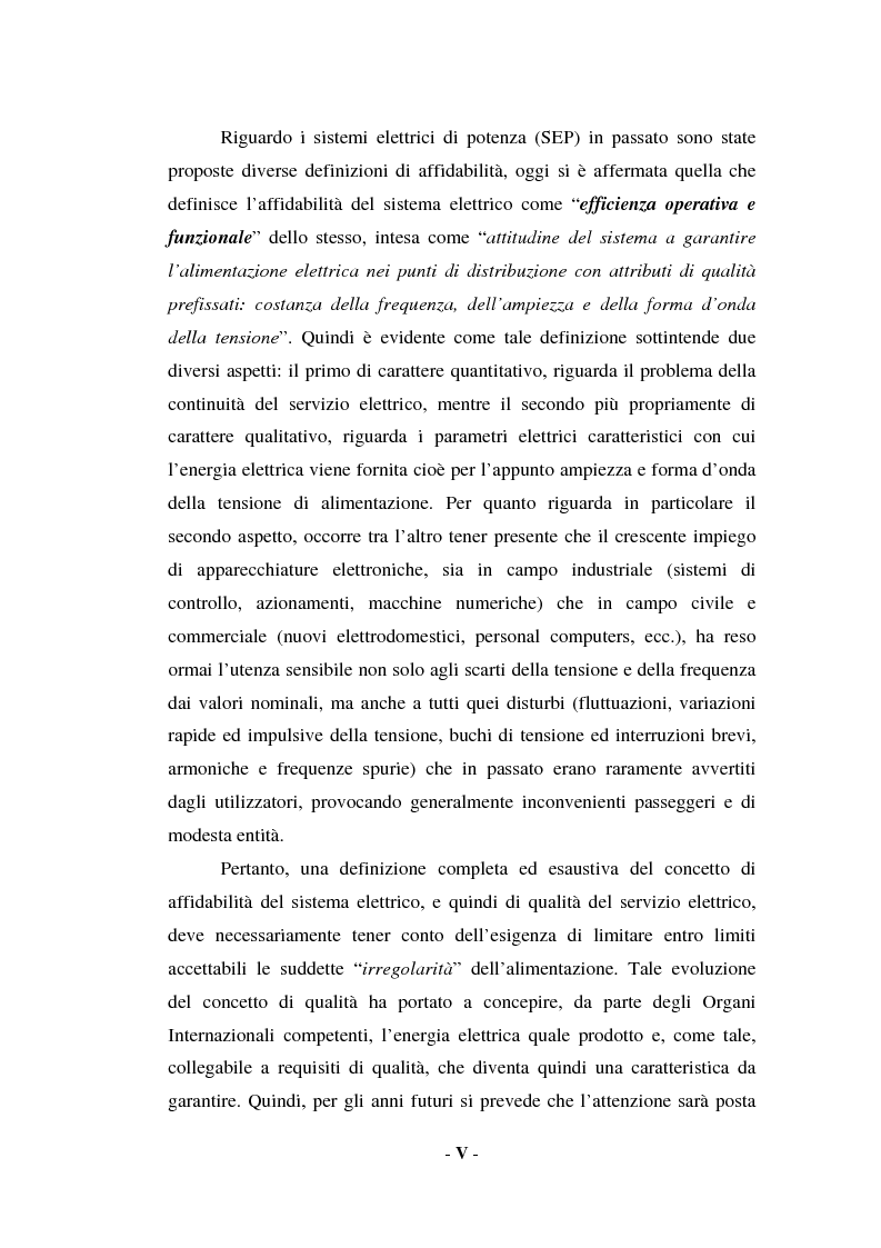 Anteprima della tesi: Sulla qualità del servizio elettrico alle utenze, Pagina 3