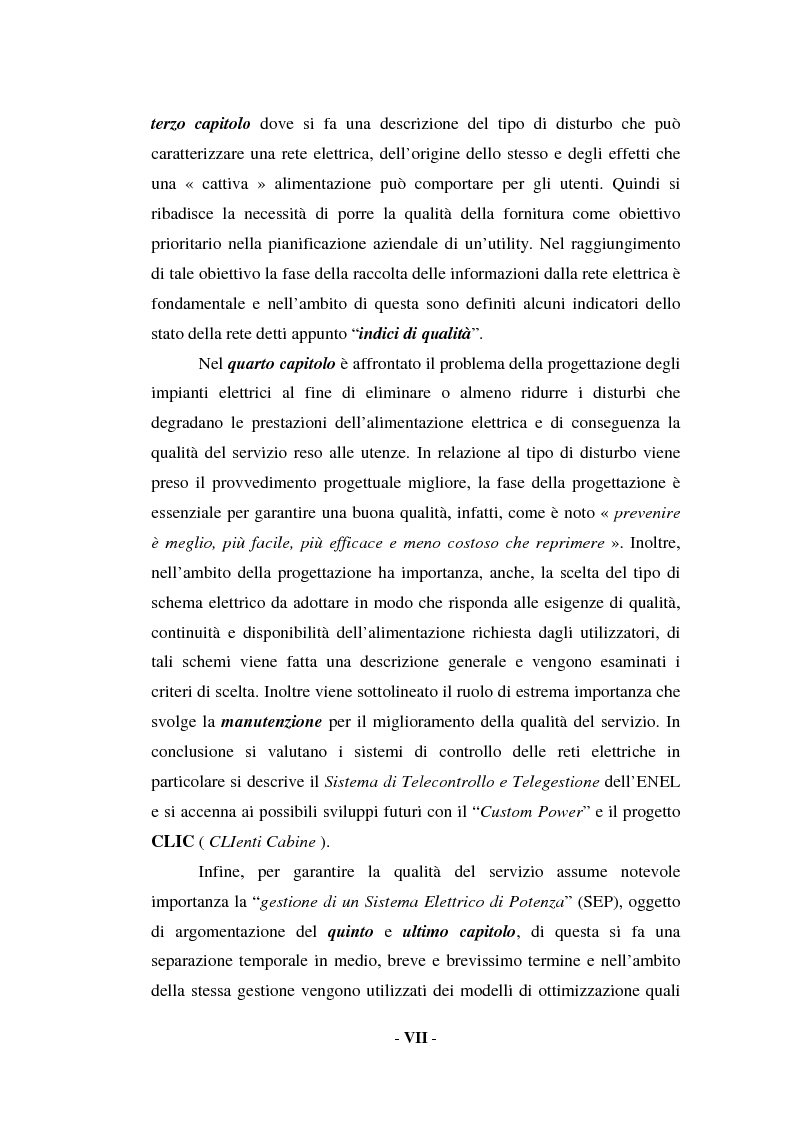 Anteprima della tesi: Sulla qualità del servizio elettrico alle utenze, Pagina 5