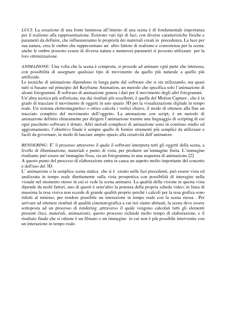 Anteprima della tesi: Grafica tridimensionale e comunicazione integrata su web. Evoluzione e prospettive, Pagina 5