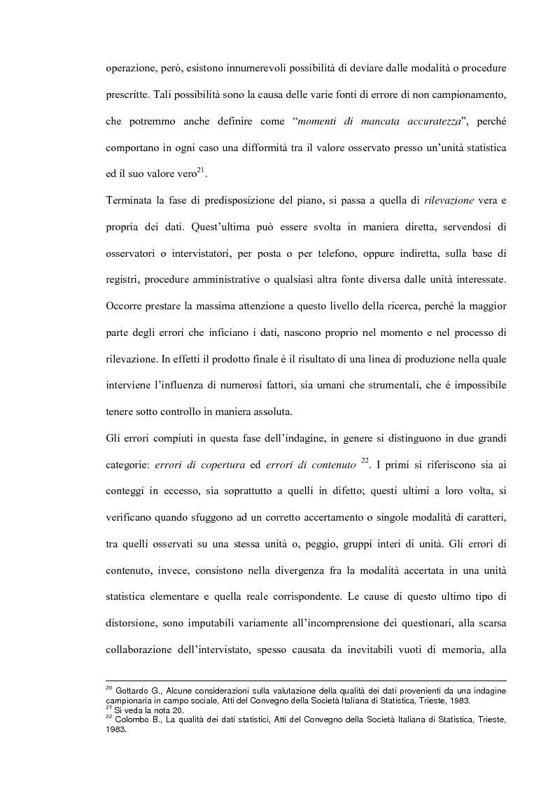 Anteprima della tesi: Il miglioramento della qualità dei dati statistici, Pagina 10