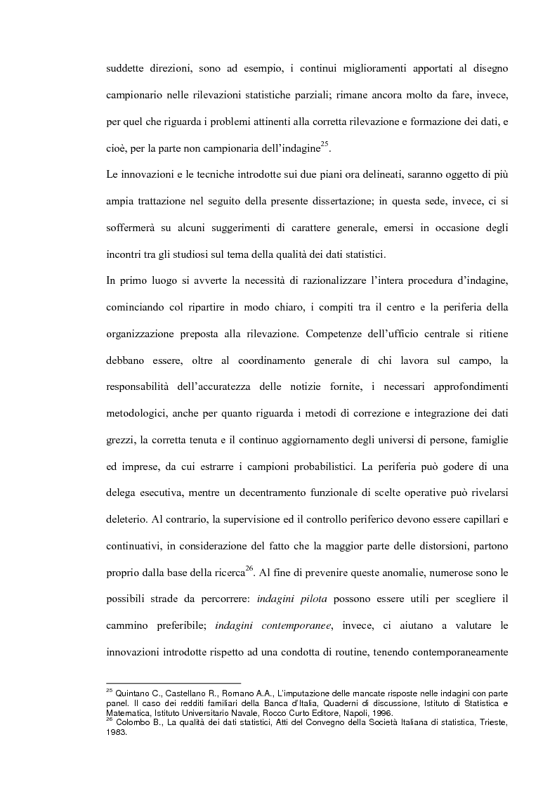 Anteprima della tesi: Il miglioramento della qualità dei dati statistici, Pagina 13