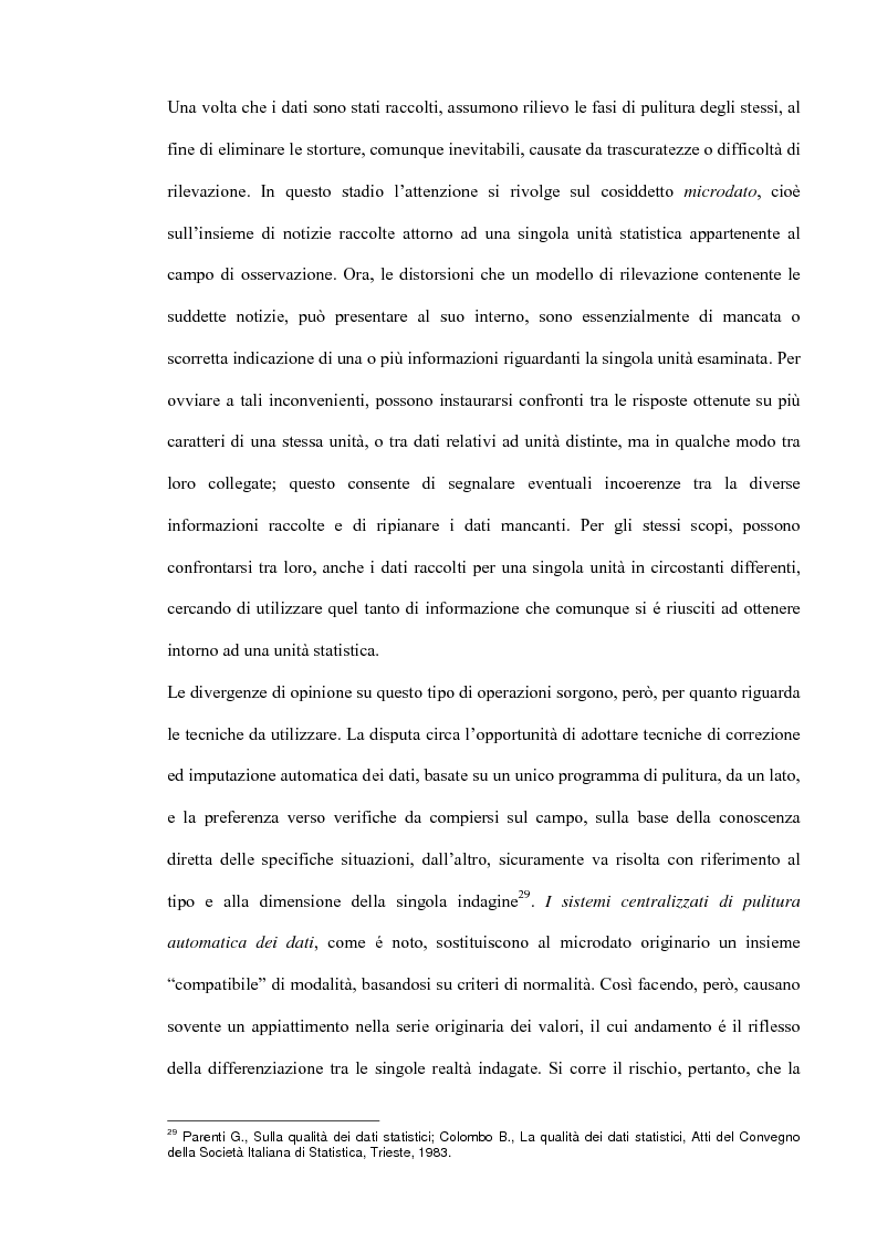 Anteprima della tesi: Il miglioramento della qualità dei dati statistici, Pagina 15