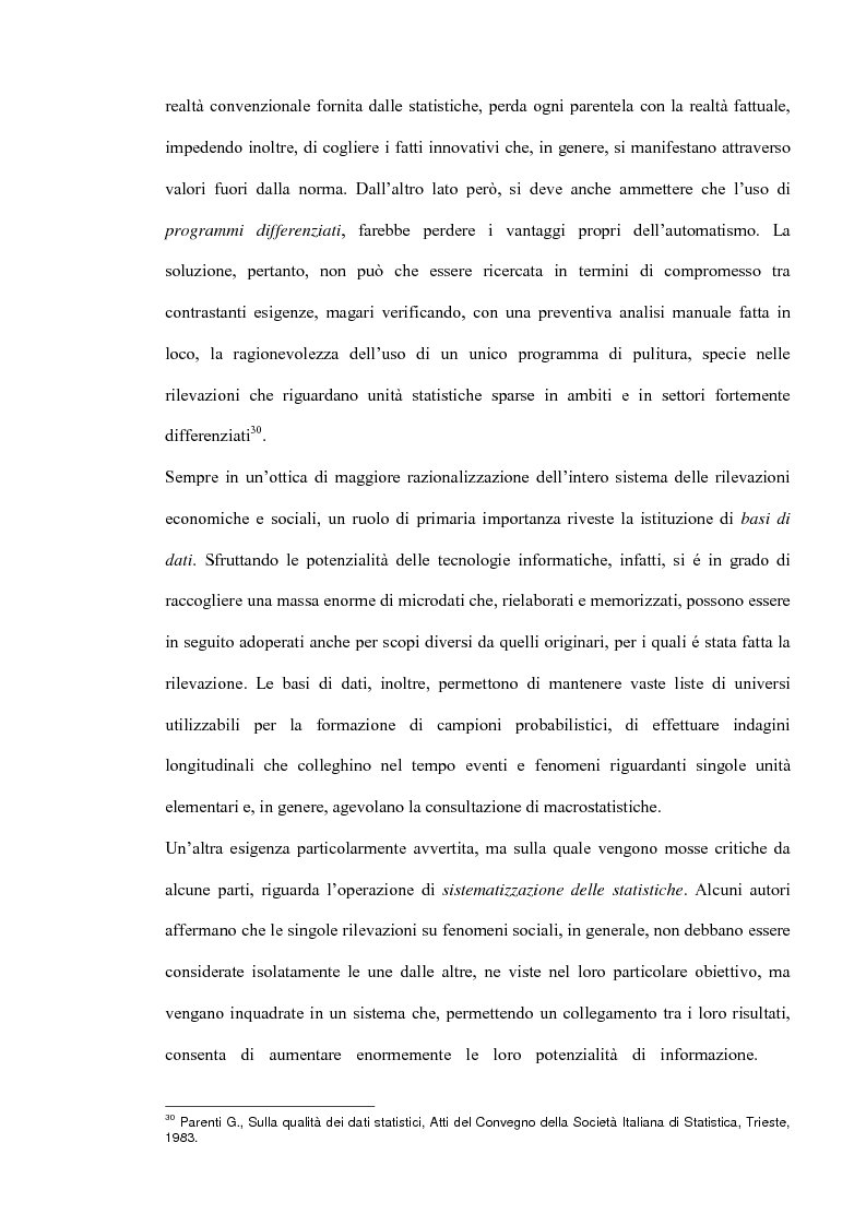 Anteprima della tesi: Il miglioramento della qualità dei dati statistici, Pagina 16