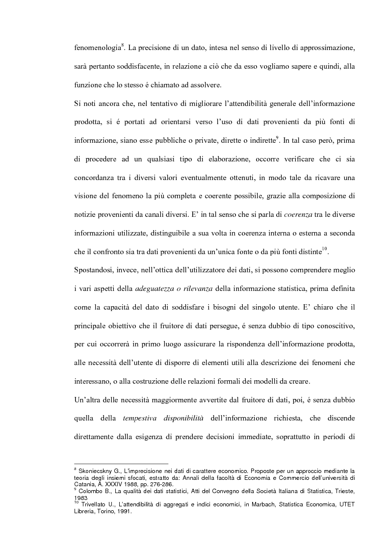 Anteprima della tesi: Il miglioramento della qualità dei dati statistici, Pagina 5