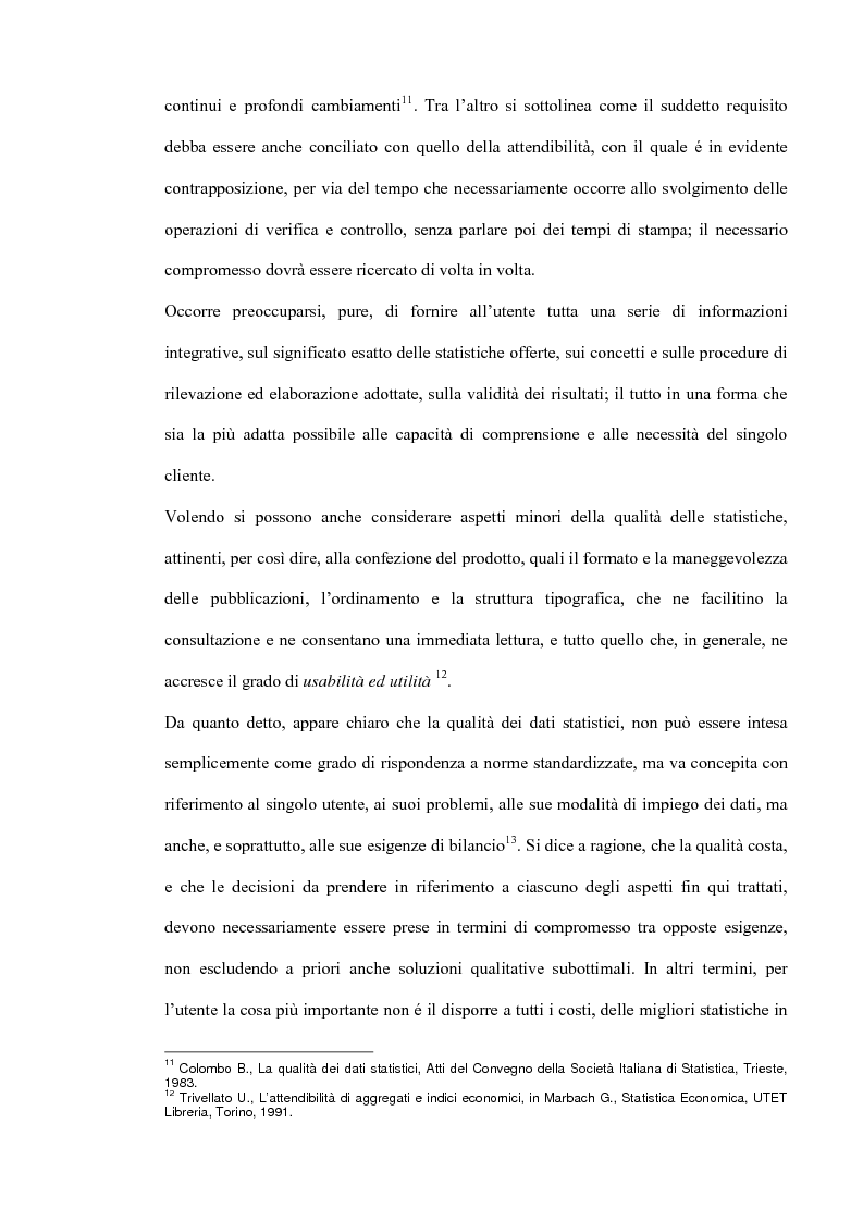 Anteprima della tesi: Il miglioramento della qualità dei dati statistici, Pagina 6