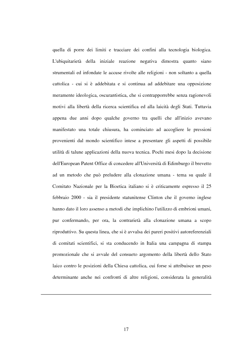 Anteprima della tesi: La difesa e il rispetto degli embrioni umani nella bioetica morale cattolica, Pagina 11