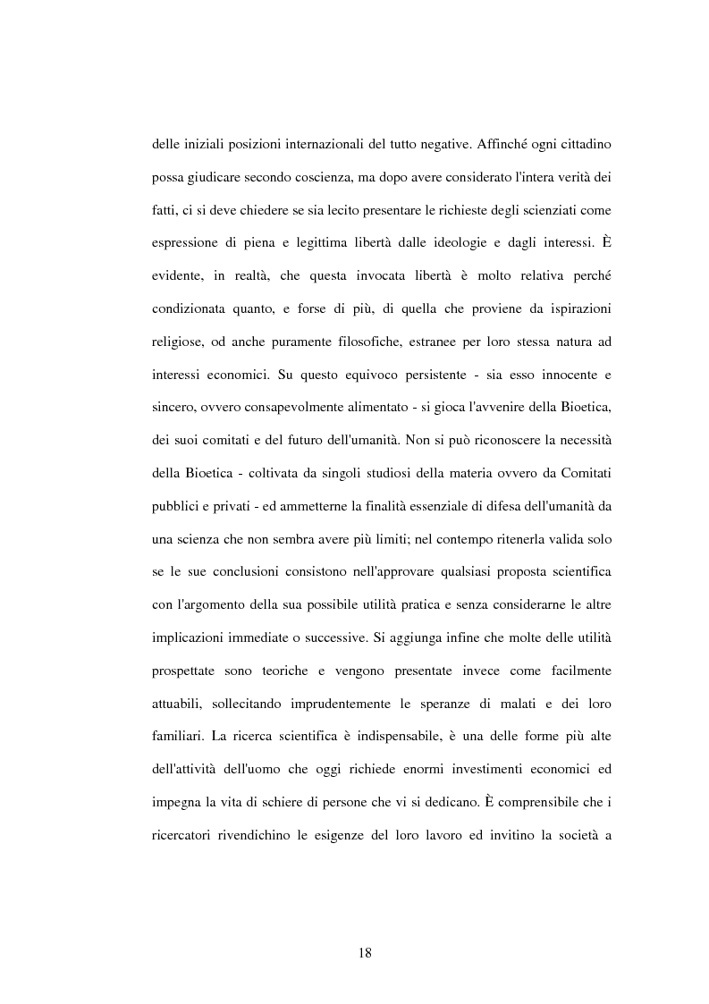 Anteprima della tesi: La difesa e il rispetto degli embrioni umani nella bioetica morale cattolica, Pagina 12