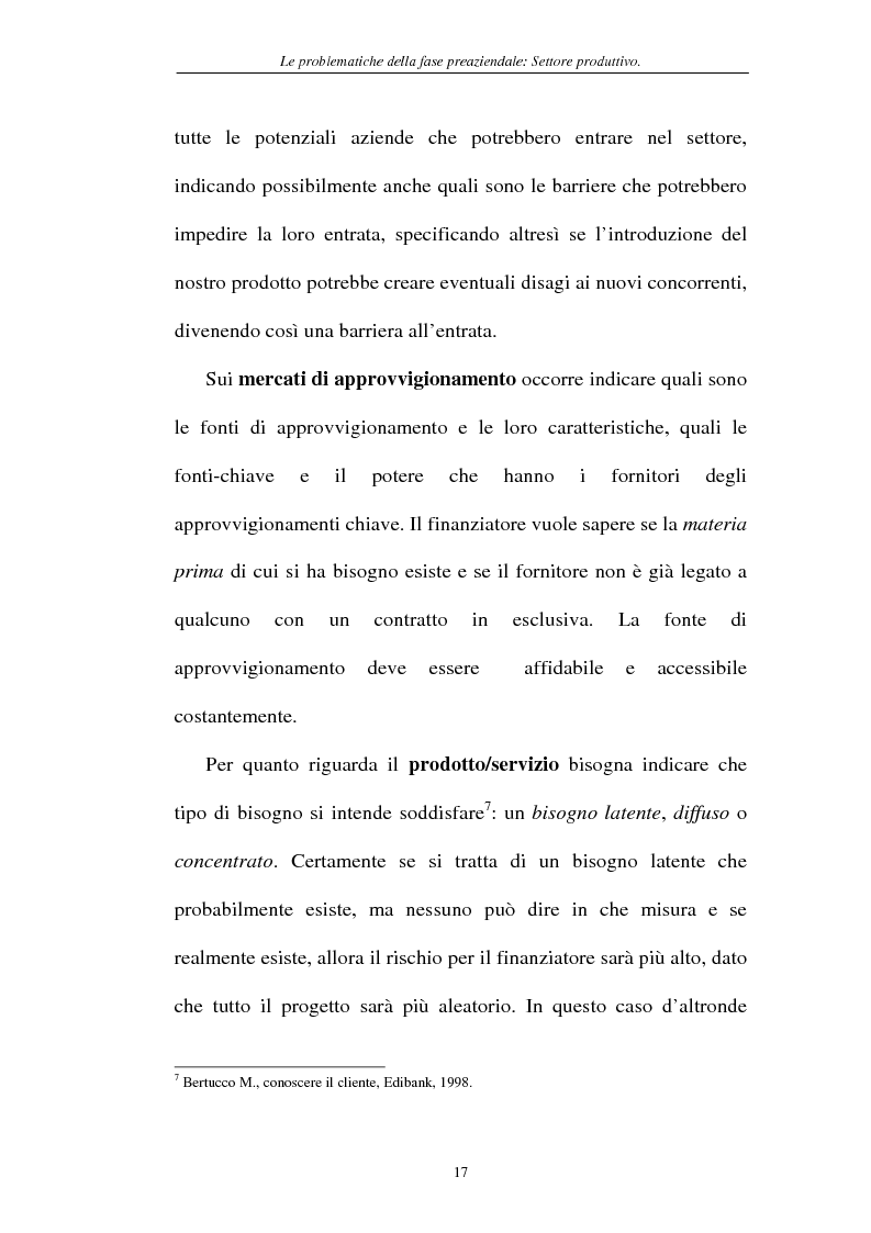 Anteprima della tesi: Le problematiche della fase pre-aziendale, Pagina 14