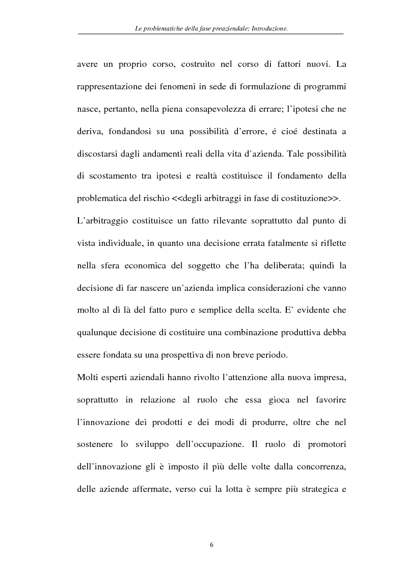 Anteprima della tesi: Le problematiche della fase pre-aziendale, Pagina 3