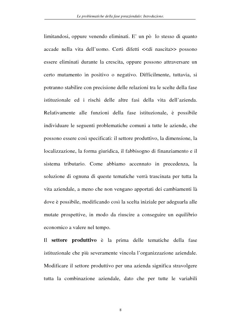 Anteprima della tesi: Le problematiche della fase pre-aziendale, Pagina 5