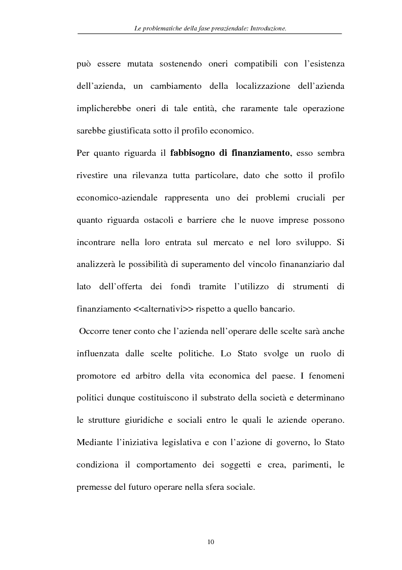 Anteprima della tesi: Le problematiche della fase pre-aziendale, Pagina 7