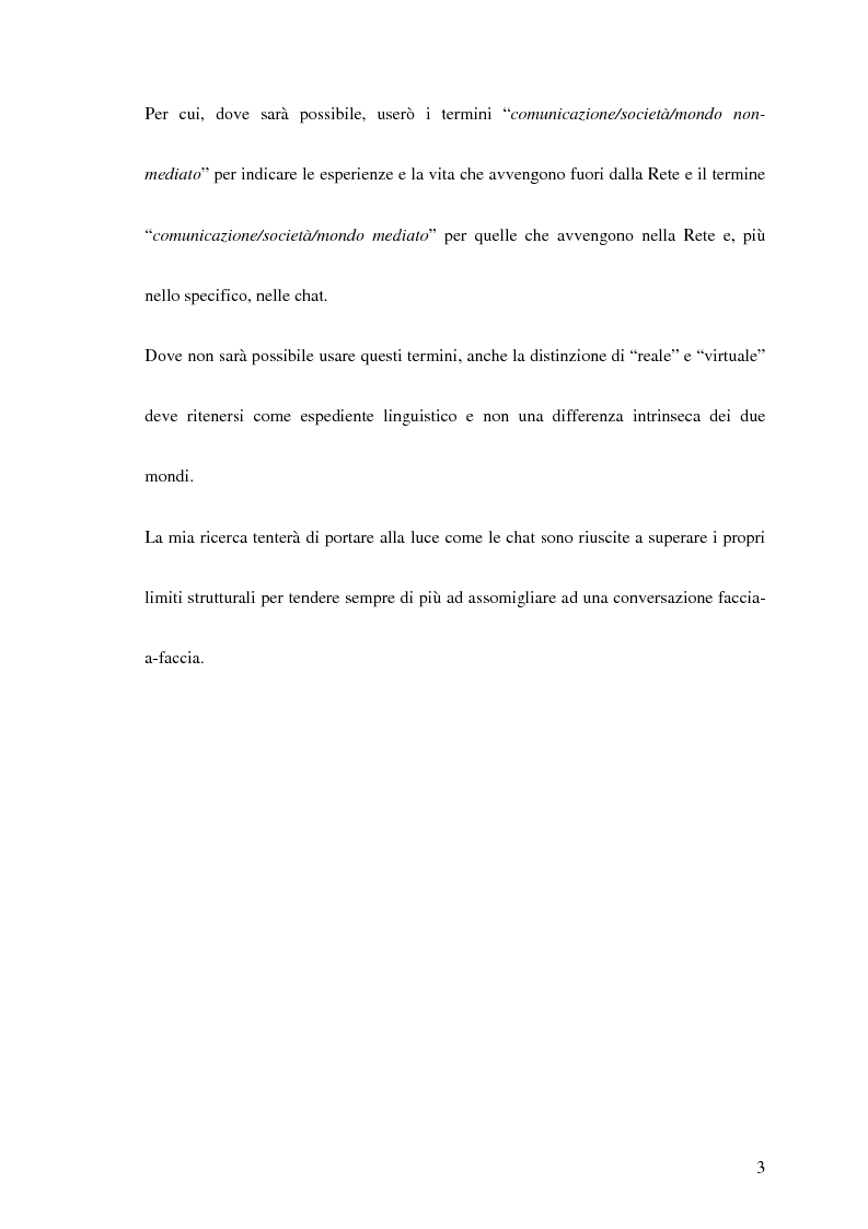 Anteprima della tesi: La comunicazione interpersonale sulle chat, Pagina 3