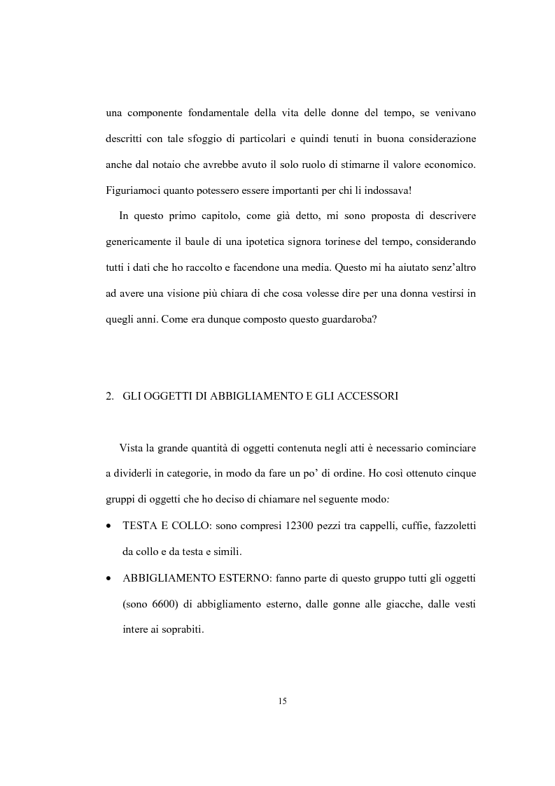 Anteprima della tesi: Mi vesto alla moda. Abbigliamento femminile a Torino tra Antico regime e restaurazione., Pagina 11
