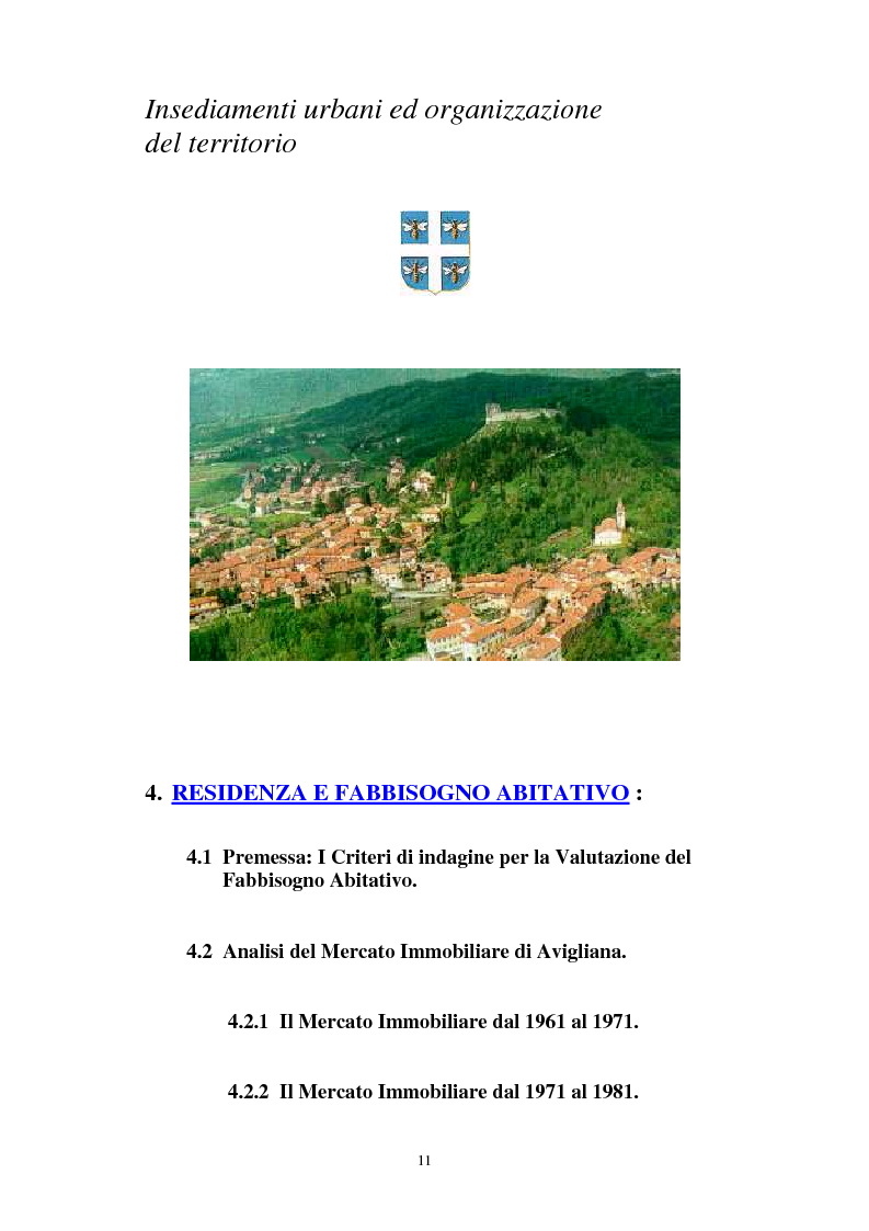 Indice della tesi: Il Piano Regolatore Generale di Avigliana (To). Esame della sua formazione, Pagina 4
