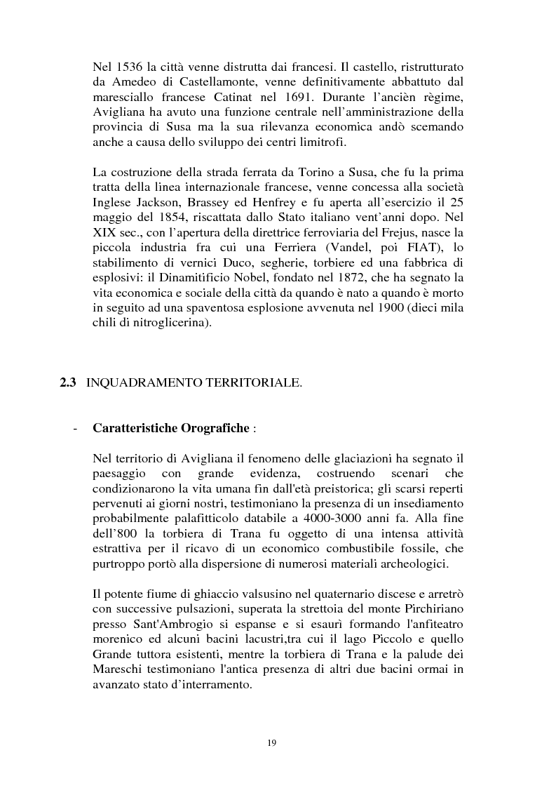 Anteprima della tesi: Il Piano Regolatore Generale di Avigliana (To). Esame della sua formazione, Pagina 6