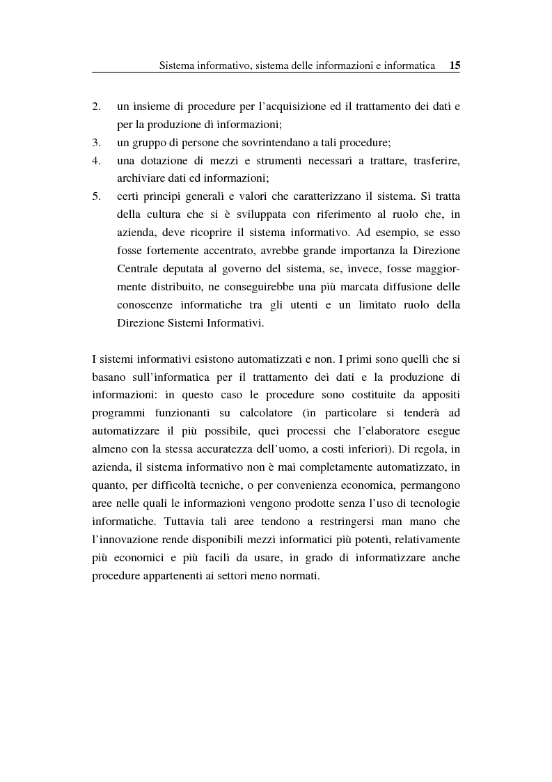 Anteprima della tesi: Il sistema informativo bancario: efficienza, efficacia e analisi delle prestazioni, Pagina 14