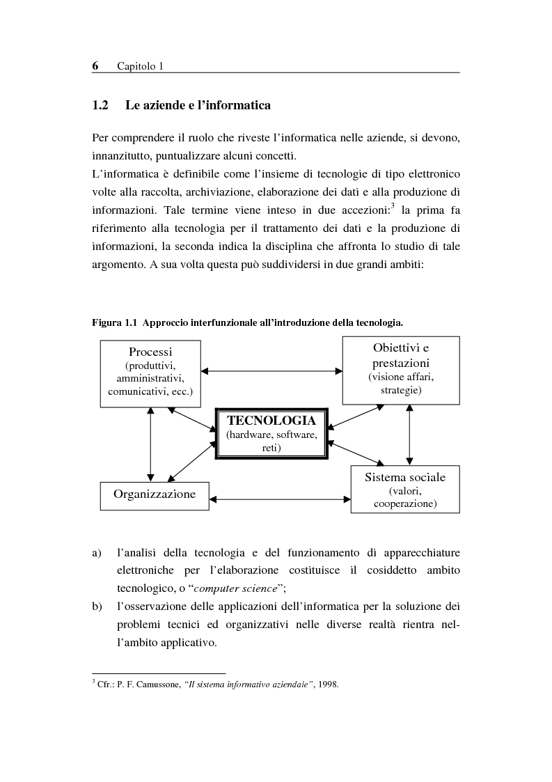 Anteprima della tesi: Il sistema informativo bancario: efficienza, efficacia e analisi delle prestazioni, Pagina 5