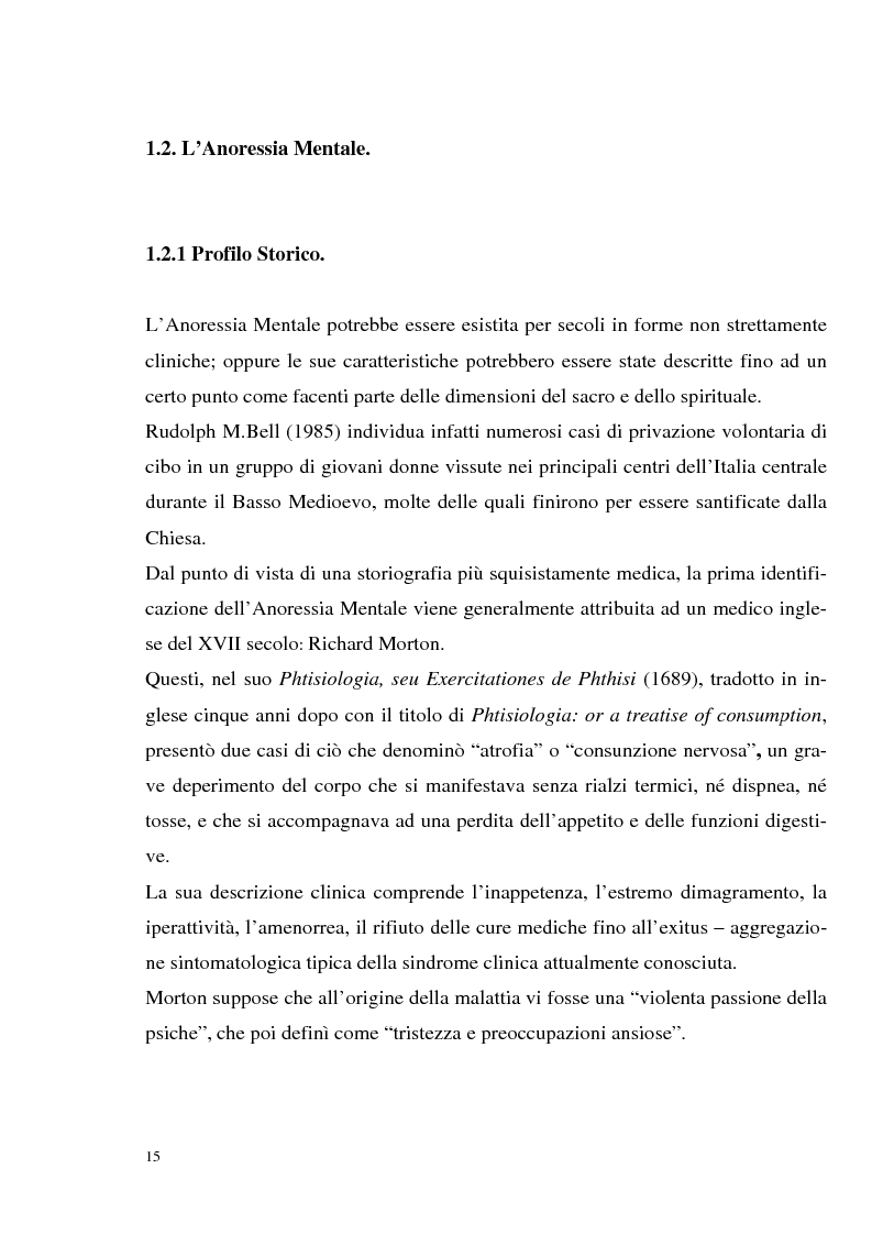 Anteprima della tesi: I disturbi dell'alimentazione in adolescenza, Pagina 10
