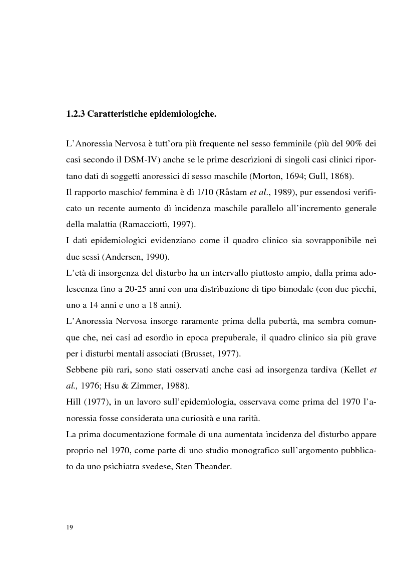 Anteprima della tesi: I disturbi dell'alimentazione in adolescenza, Pagina 14