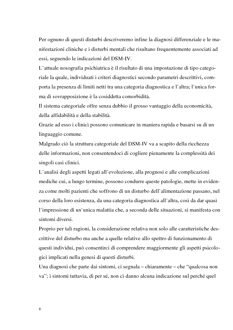 Anteprima della tesi: I disturbi dell'alimentazione in adolescenza, Pagina 3