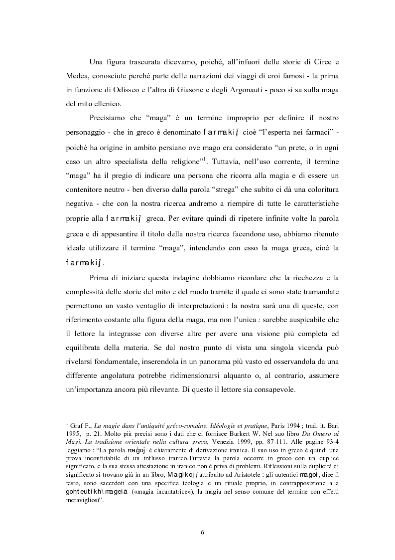 Anteprima della tesi: La figura della maga nel mito greco, Pagina 2