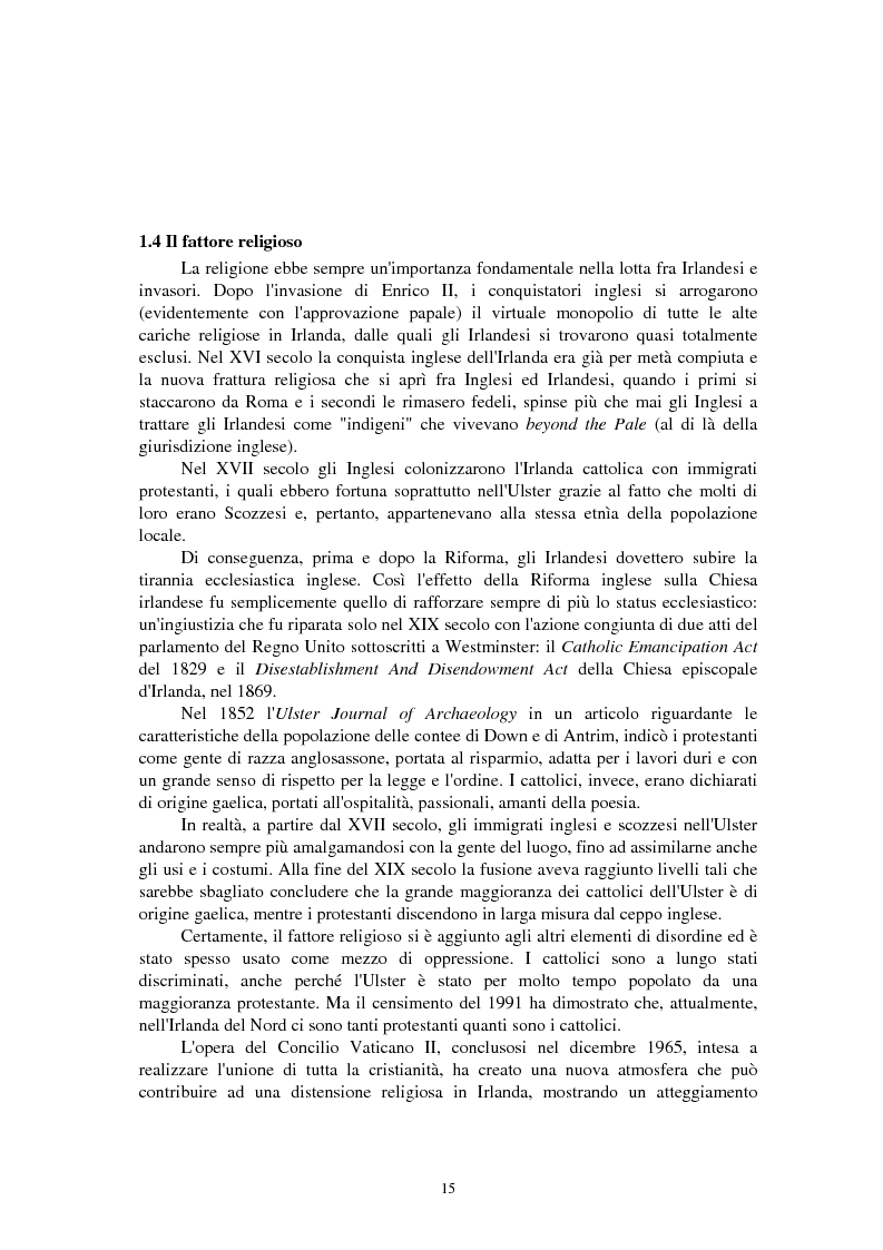 Anteprima della tesi: La questione irlandese sui quotidiani inglesi degli ultimi vent'anni, Pagina 11