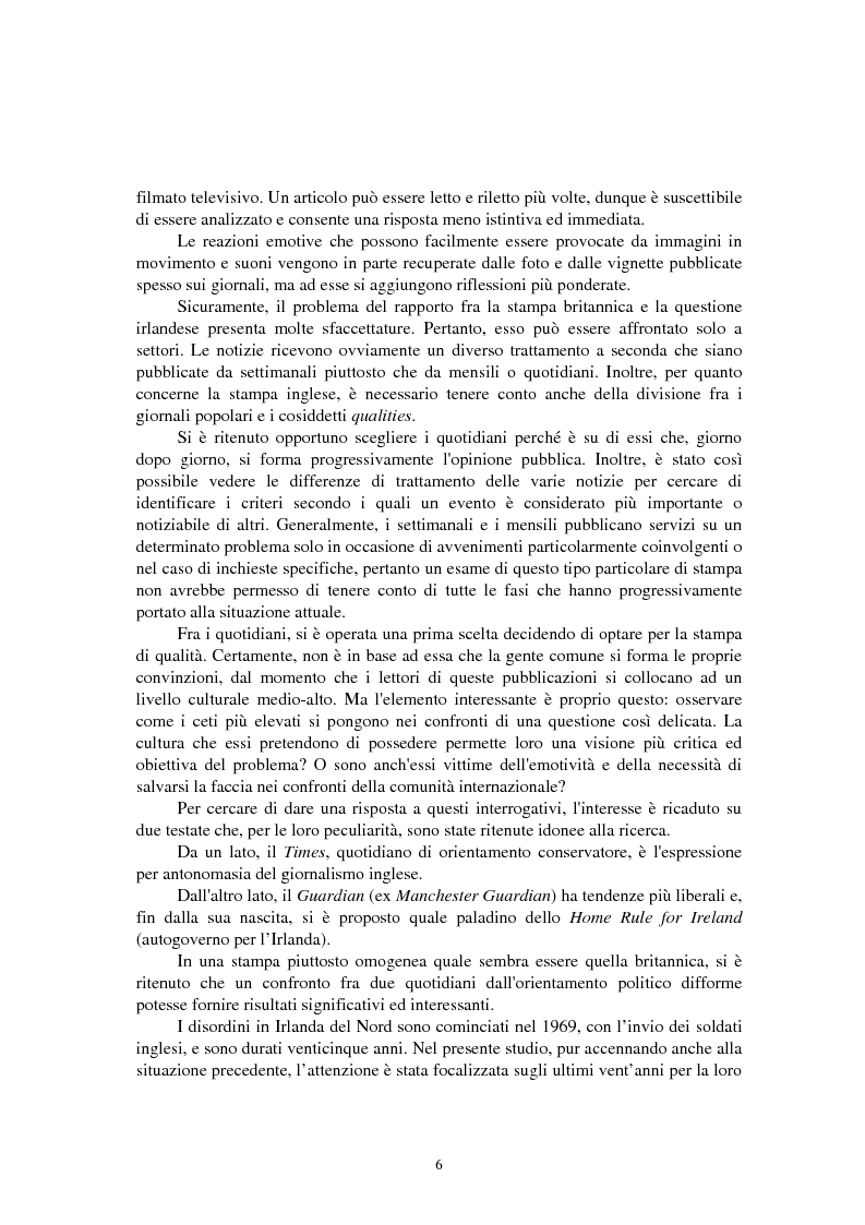 Anteprima della tesi: La questione irlandese sui quotidiani inglesi degli ultimi vent'anni, Pagina 2