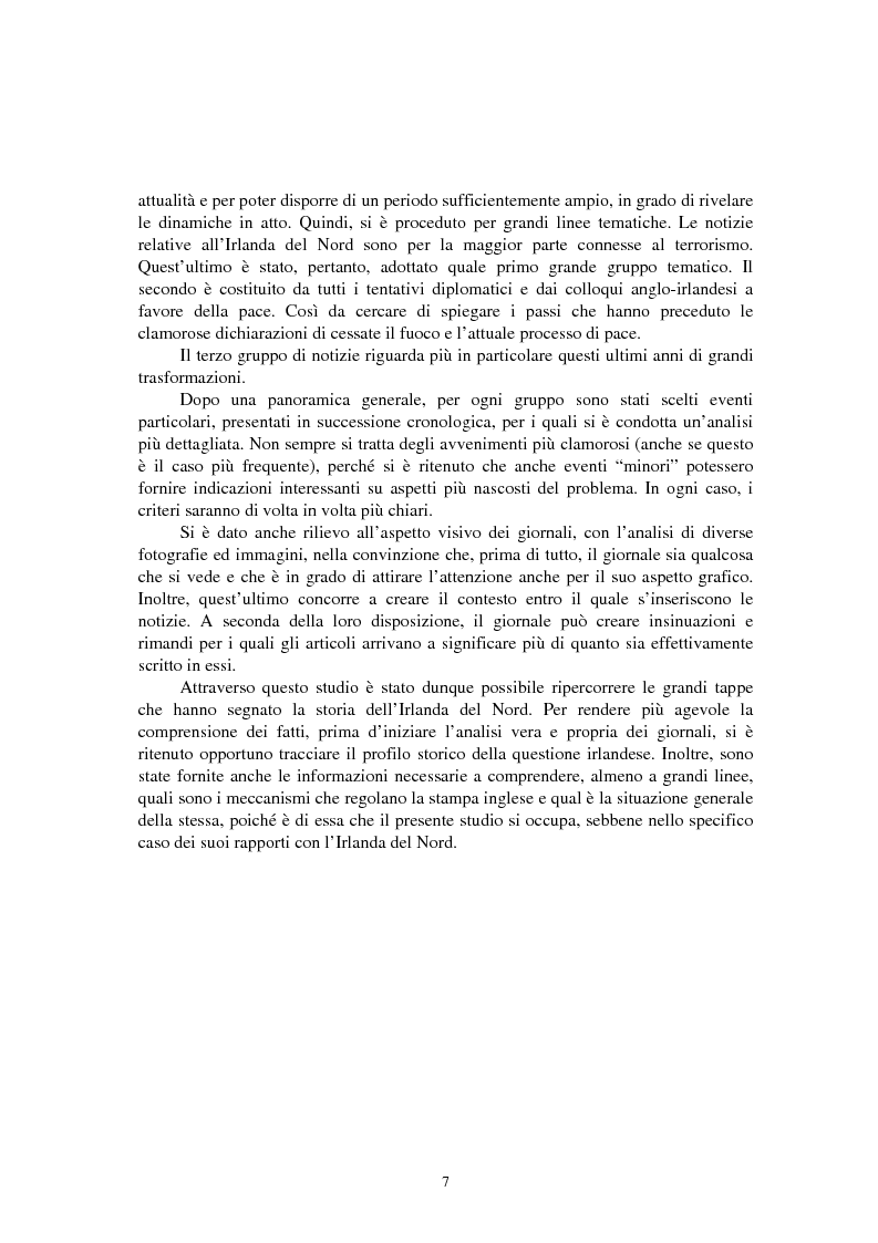 Anteprima della tesi: La questione irlandese sui quotidiani inglesi degli ultimi vent'anni, Pagina 3