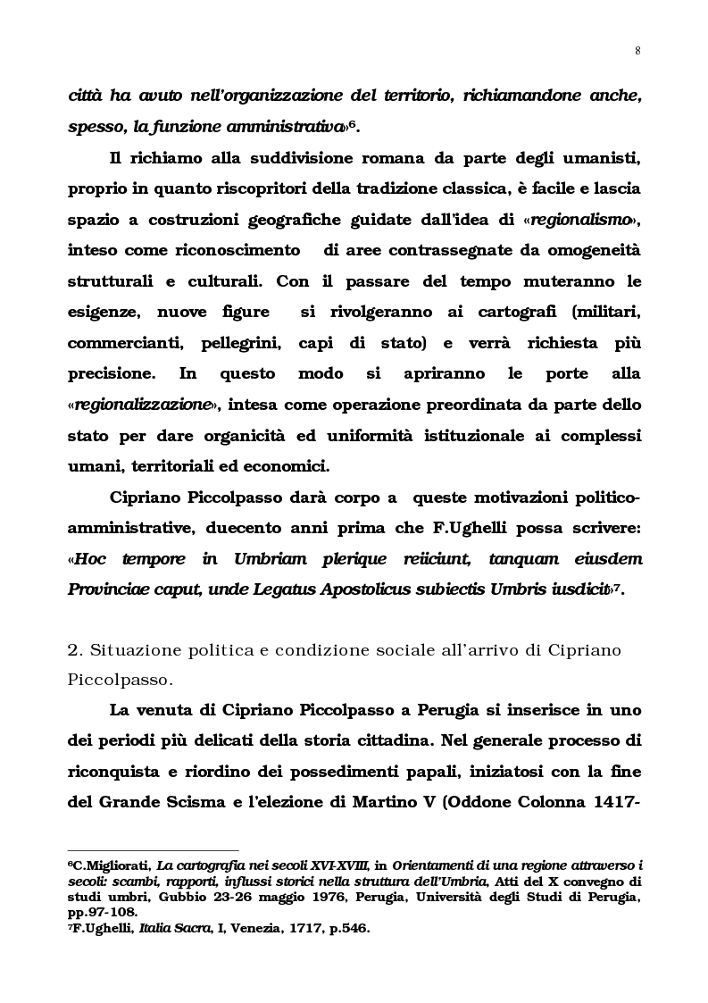 Anteprima della tesi: L'Umbria di Cipriano Piccolpasso, Pagina 6
